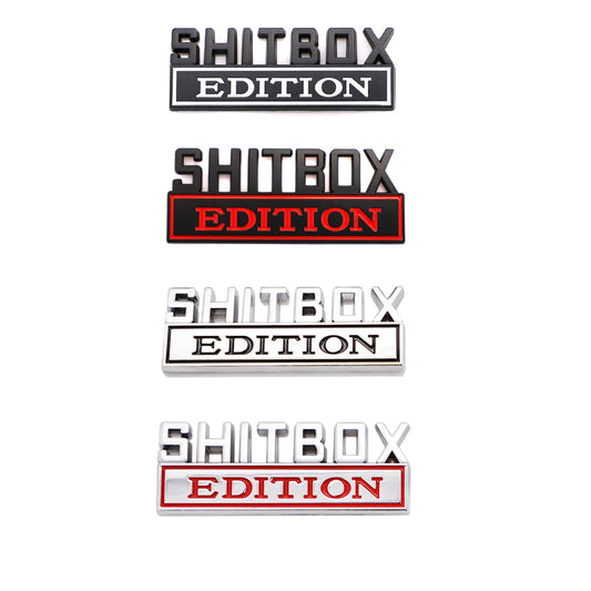 Metal SHITBOX EDITION Badge